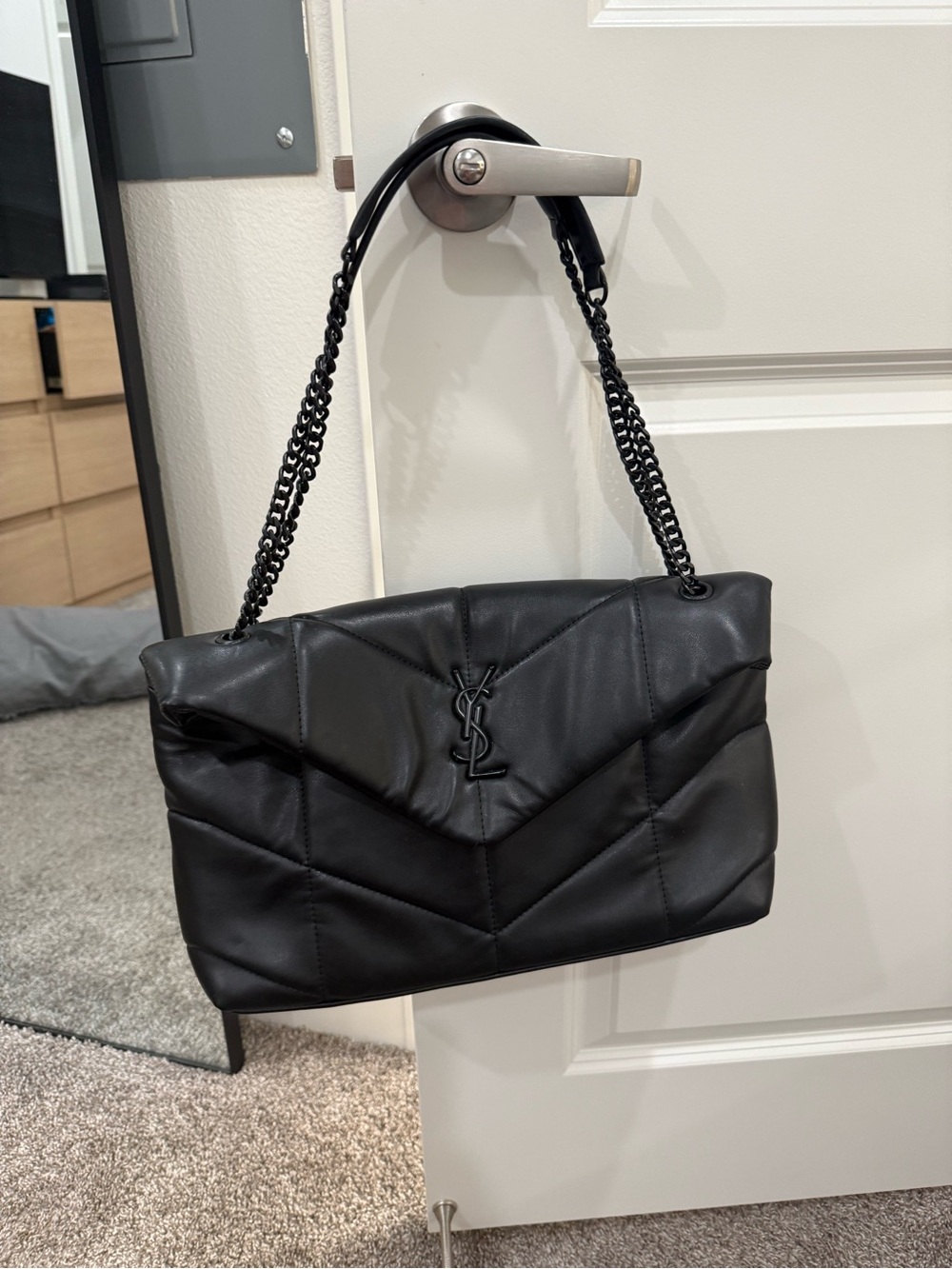 Look alike Black Quilted Shoulder Bag